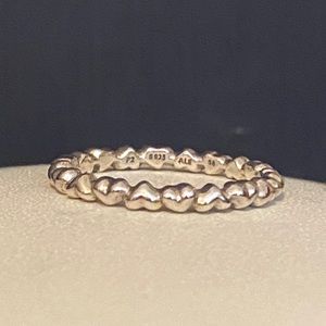 Pandora Heart Band Ring Retired